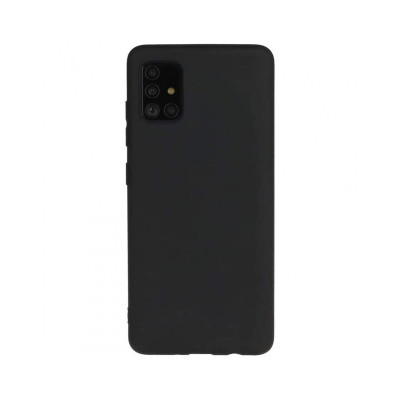 Накладка Silicone Case Samsung A71 black