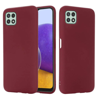 Накладка Silicone Guard Matte Samsung A22 5G, A226 burgundy