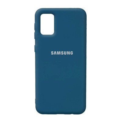 Накладка Original Silicone Case Samsung A02s dark blue