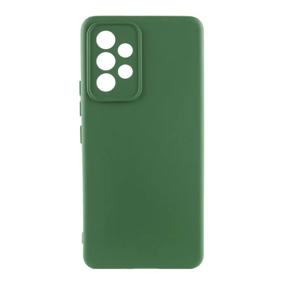 Накладка Original Silicon Case Samsung A52 4G, A525 green army