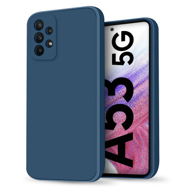 Накладка Original Silicone Case Samsung A53 5G, A536 dark blue