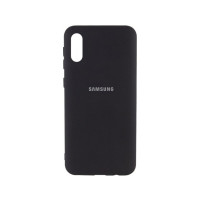 Накладка Original Silicone Case Samsung A02 black