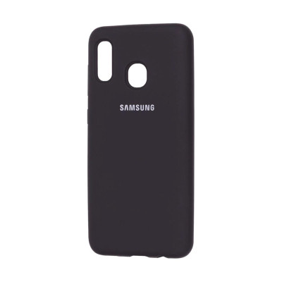 Накладка Original Silicone Case Samsung A20, A30 black