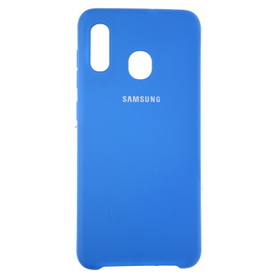 Накладка Original Silicone Case Samsung A20, A30 blue