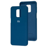 Накладка Original Silicone Case Xiaomi Redmi Note 9S, Note 9 pro dark blue