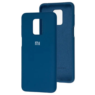 Накладка Original Silicone Case Xiaomi Redmi Note 9S, Note 9 pro dark blue