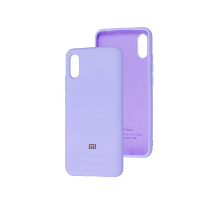Накладка Original Silicone Case Xiaomi Redmi 9a purple