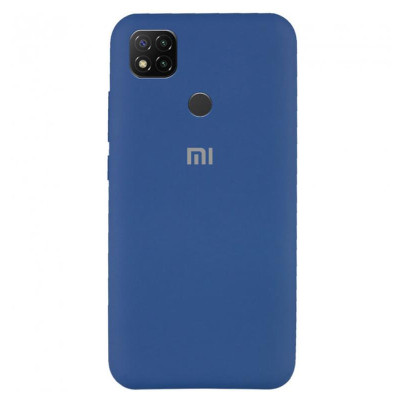 Накладка Original Silicone Case Xiaomi Redmi 9C dark blue