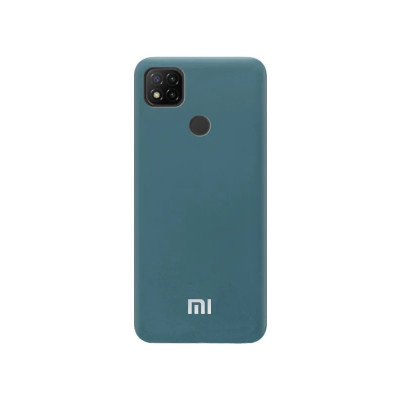 Накладка Original Silicone Case Xiaomi Redmi 9C green pine