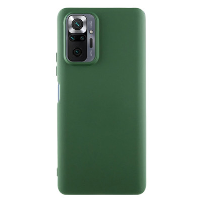Накладка Original Silicone Case Xiaomi Redmi Note 10 Pro green army