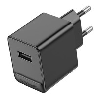 Зарядний пристрій Borofone BAS11A 1 USB 2100 mA black