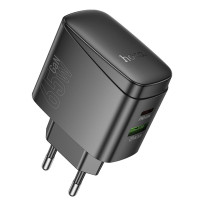 Зарядний пристрій Hoco CS63A GaN PD 65W QC3.0 USB-A Type-C black