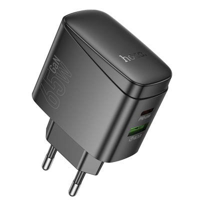 Зарядний пристрій Hoco CS63A GaN PD 65W QC3.0 USB-A Type-C black