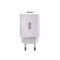 Зарядний пристрій XO L36 1 USB 3000 mA QC 3.0 white