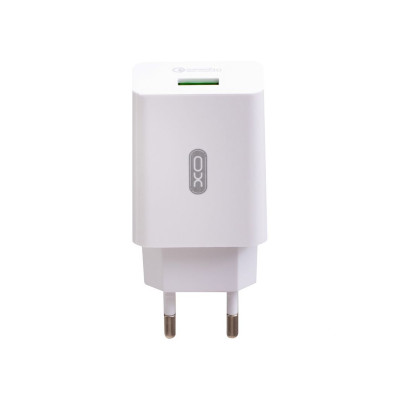 Зарядний пристрій XO L36 1 USB 3000 mA QC 3.0 white