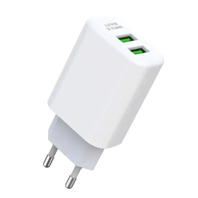 Зарядний пристрій XO L85C 2 USB 2400 mA white