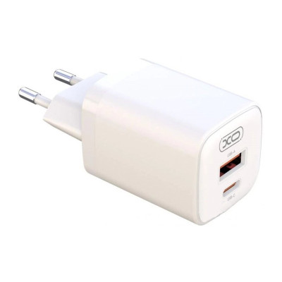 Зарядний пристрій XO L96 Type-C PD 30W, USB QC3.0 18W white