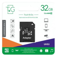 Карта пам'яті microSD 32 Гб T&G з адаптером class 10