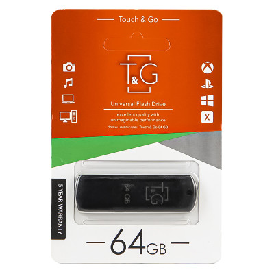 USB флеш 64 Гб T&G Classic 011 black