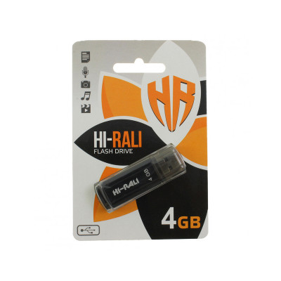 USB флеш 4 Гб Hi-Rali Stark black