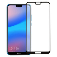 Захисне скло Glass Huawei P20 Lite, Nova 3e Full Glue black