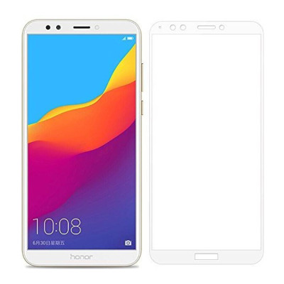 Захисне скло Glass Huawei Y5 2018, Honor 7A Full Glue white