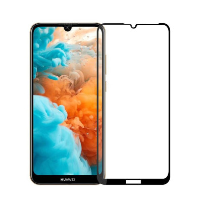 Захисне скло Glass Huawei Y6 2019, Honor 8A Pro Full Glue black