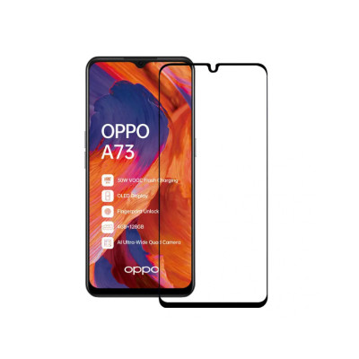 Захисне скло Glass Oppo A73 Full Glue black