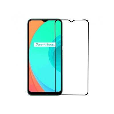 Захисне скло Glass Realme C11 2021 Full Glue black