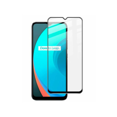 Захисне скло Glass Realme C12 Full Glue black