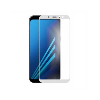 Захисне скло Glass Samsung A605, A6 Plus 2018 Full Glue white
