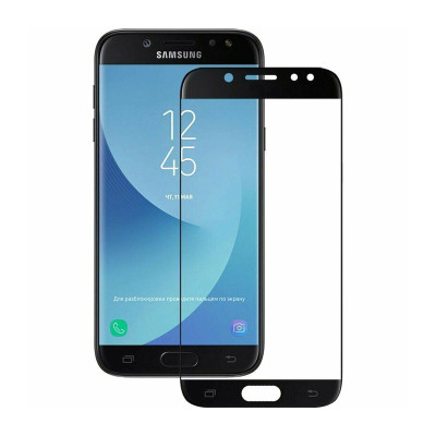 Захисне скло Glass Samsung J700 Galaxy J7 Full Glue black