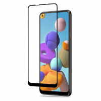Захисне скло Glass Samsung A21, A215 Full Glue black
