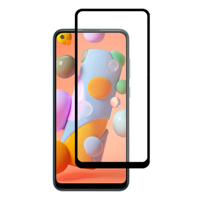 Захисне скло Glass Samsung M11, A11 Full Glue black