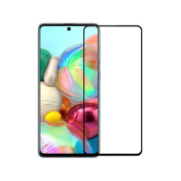 Захисне скло Glass Samsung M51, M52, A71 Full Glue black