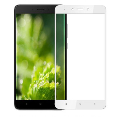 Захисне скло Glass Xiaomi Redmi Note 4X Full Glue white