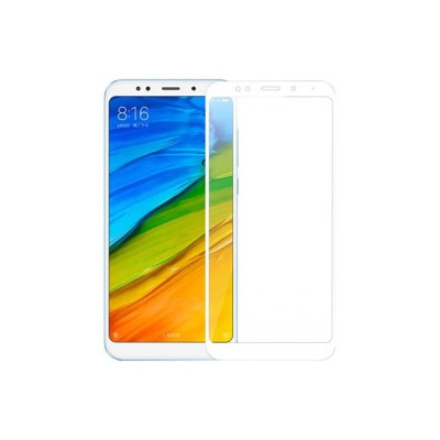 Захисне скло Glass Xiaomi Redmi Note 5, 5 Pro Full Glue white