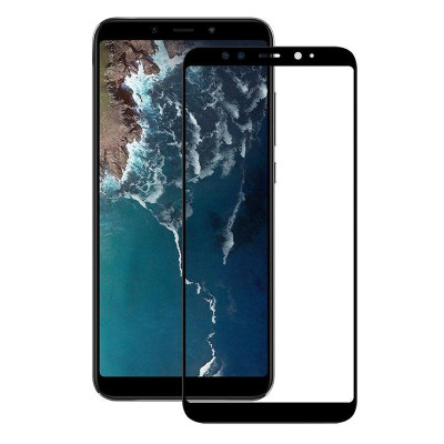 Захисне скло Glass Xiaomi Mi A2, Mi 6X Full Glue black