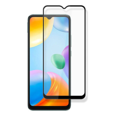 Захисне скло Glass Xiaomi Redmi 10C, 12C Full Glue black