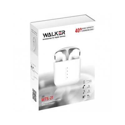 Навушники Bluetooth Walker WTS-21 white