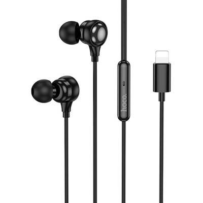 Навушники Hoco M116 з мікрофоном Lightning black