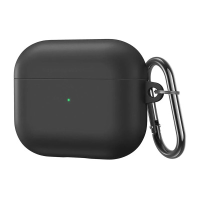 Чохол для Airpods 3 silicon microfiber black