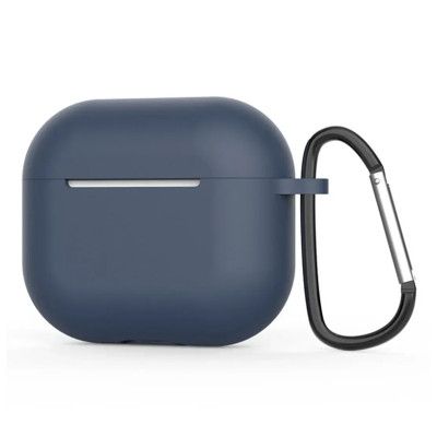 Чохол для Airpods 3 silicon microfiber dark blue