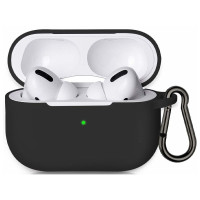 Чохол для Airpods Pro silicon microfiber black