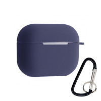Чохол для Airpods Pro silicon microfiber dark blue