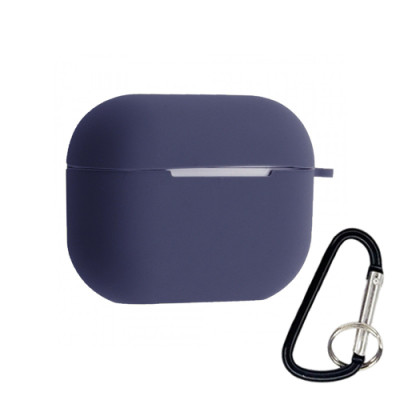 Чохол для Airpods Pro silicon microfiber dark blue