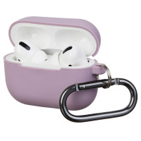 Чохол для Airpods Pro silicon microfiber lilac