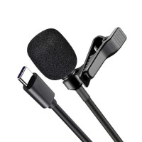 Мікрофон петличний USB Type-C XO MKF02 2м black