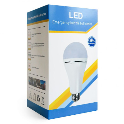 LED лампа з акумулятором E27 DOB Emergency Light 6500K 12W 1200mAh