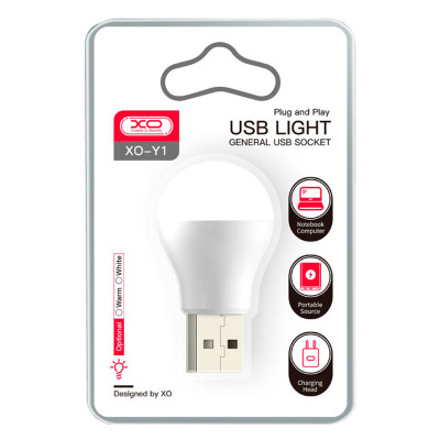 USB Led лампочка XO Y1 холодне світло